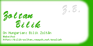 zoltan bilik business card